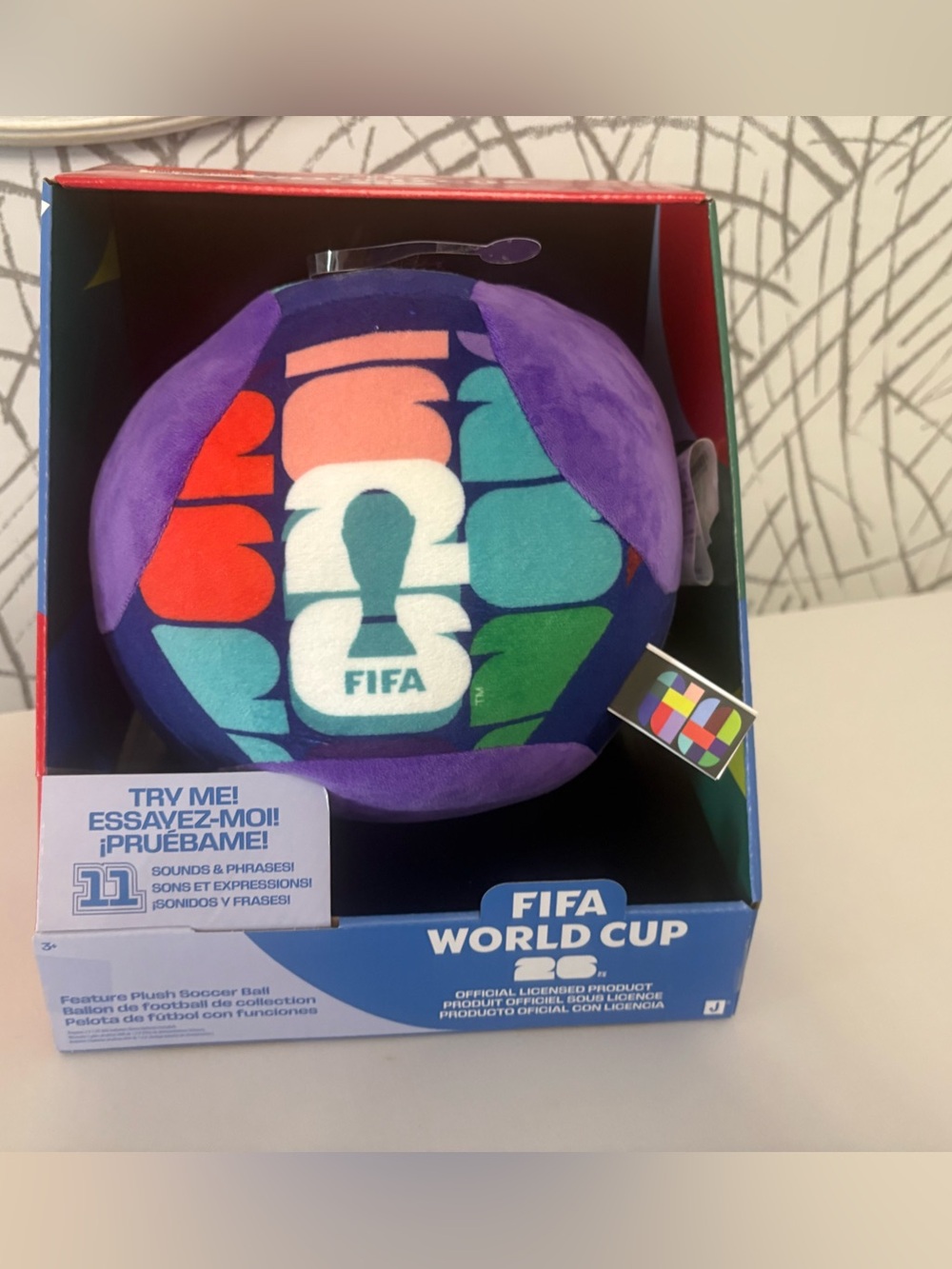 FIFA World Cup 2026 Plush Set Includes: Bear And Plush Soccer Ball With 11Sounds - Picture 6 of 15
